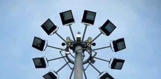 Tiang Lampu High Mast Motorized System Tiang Lampu High mast motorized system